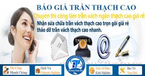 Báo giá thi công làm trần thạch cao