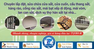 Thợ sửa chữa cửa sắt tại nhà