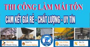 Thi công làm mái tôn