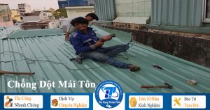 Thợ chống dột mái tôn