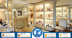 Thi công lắp đặt đèn led dây trang trí tủ kính