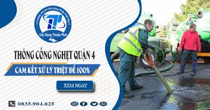 Thông cống nghẹt quận 4