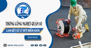 Thông cống nghẹt quận 10