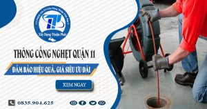 Thông cống nghẹt quận 11