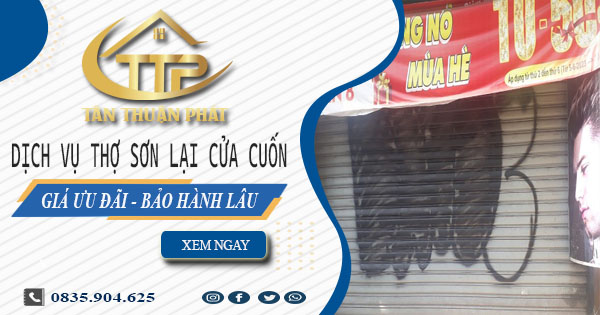 Báo giá dịch vụ sơn lại cửa cuốn tại Bình Tân - 【Giảm 10%】