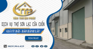Báo giá dịch vụ sơn lại cửa cuốn tại Hóc Môn – 【Giảm 10%】
