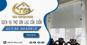 Báo giá dịch vụ thợ sơn lại cửa cuốn tại quận 10【Giảm 10%】