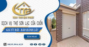 Báo giá dịch vụ thợ sơn lại cửa cuốn tại quận 11【Giảm 10%】