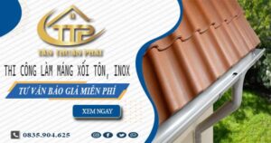 Tư vấn báo giá làm máng xối tôn, inox tại Thị Xã Sơn Tây【Miễn phí】