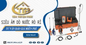 Siêu âm dò nước rò rỉ tại Quận 7【Tư vấn báo giá miễn phí】