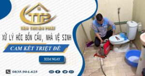 Xử lý hôi bồn cầu, nhà vệ sinh tại Ba Vì -【Cam kết triệt để】