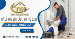 Xử lý hôi bồn cầu, nhà vệ sinh tại Bến Tre -【Cam kết triệt để】