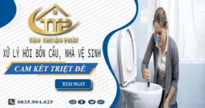 Xử lý hôi bồn cầu, nhà vệ sinh tại Bình Thuận -【Cam kết triệt để】