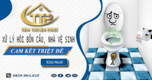 Xử lý hôi bồn cầu, nhà vệ sinh tại Phúc Thọ -【Cam kết triệt để】
