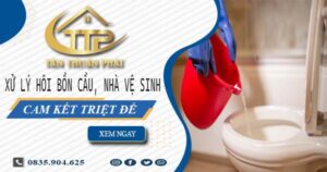 Xử lý hôi bồn cầu, nhà vệ sinh tại Quảng Nam -【Cam kết triệt để】