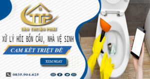 Xử lý hôi bồn cầu, nhà vệ sinh tại Tân Phú -【Cam kết triệt để】