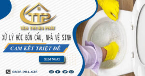 Xử lý hôi bồn cầu, nhà vệ sinh tại Thạch Thất -【Cam kết triệt để】