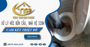 Xử lý hôi bồn cầu, nhà vệ sinh tại Tiền Giang -【Cam kết triệt để】