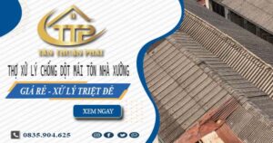 Thợ xử lý chống dột mái tôn nhà xưởng tại Biên Hoà【Triệt để】