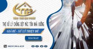 Thợ xử lý chống dột mái tôn nhà xưởng tại Bình Tân【Triệt để】
