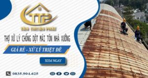 Thợ xử lý chống dột mái tôn nhà xưởng tại Long Thành【Triệt để】