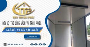 Đơn vị thi công vách và trần Panel tại Vũng Tàu【Chỉ từ 299K】